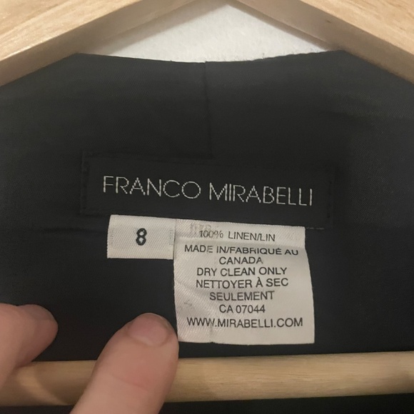 Franco Mirabelli linen blazer size 8 - Picture 2 of 4